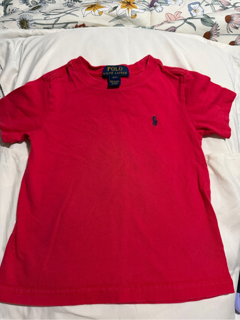 Polo by Ralph Lauren Boys Bright Red Short Sleeve Tee